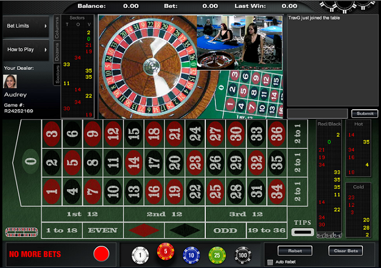 Black Diamond Live Roulette Table