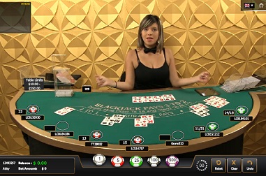 Live Dealer Blackjack Table