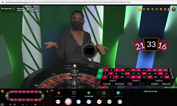 BetOnline Live Dealer Roulette Table