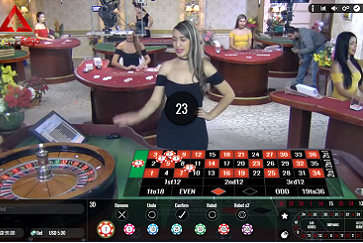 Drake Live Dealer Roulette Table