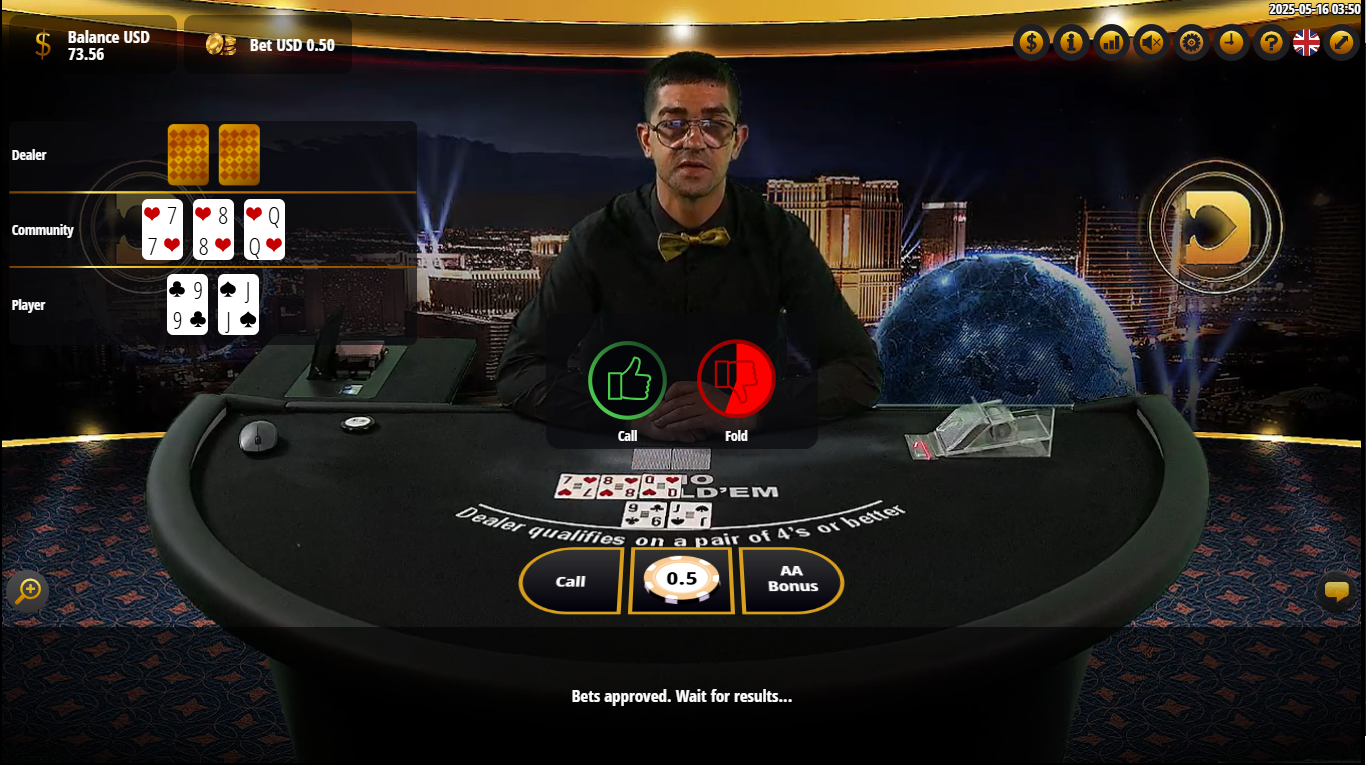 Live Dealer Casino Holdem