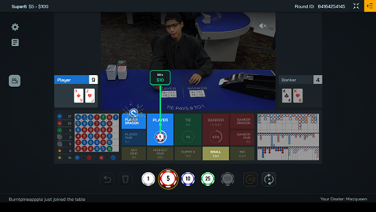 Live Dealer Super 6