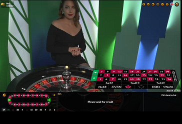 Vegas Crest Live Dealer Roulette Table